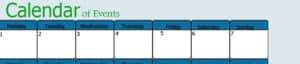 calendar of events