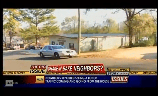 meth lab bust and children in the house