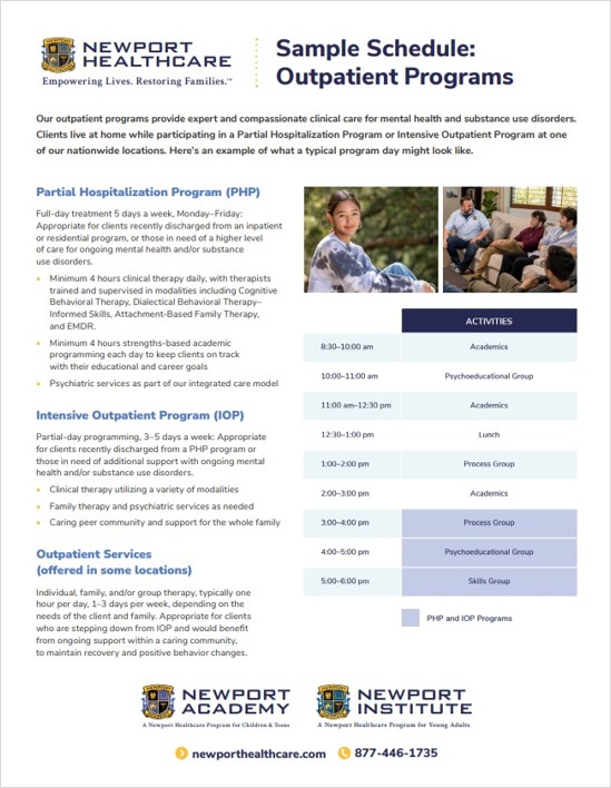 Flyer Schedule Outpatient